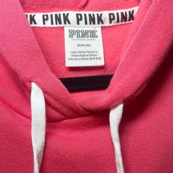 PINK Victoria's Secret Coral Pink Perfect Pullover Lightweight Sweatshirt - Picture 13 of 17
